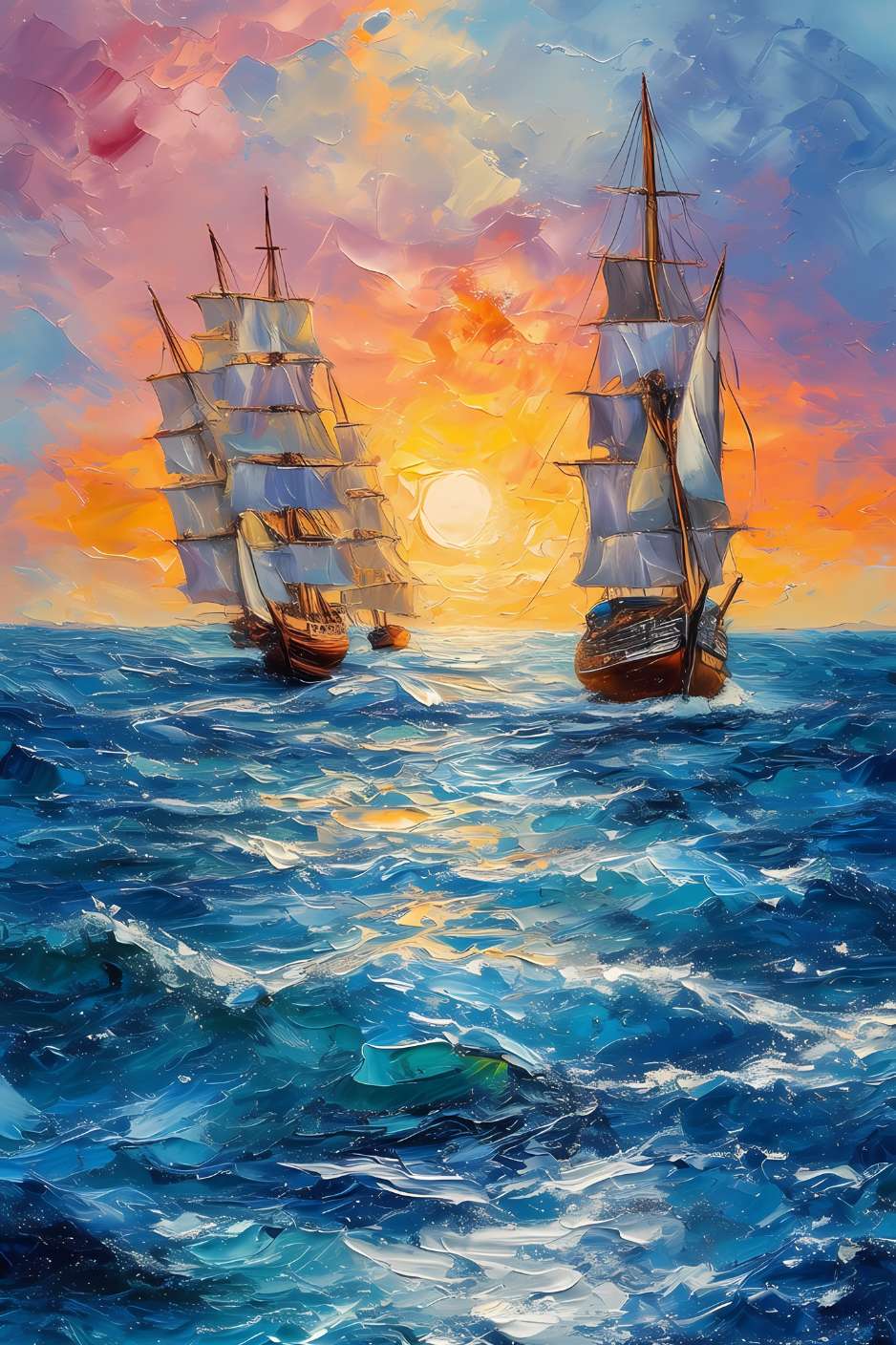 Tableaux mer et bateaux SOUFFLE DES MERS
