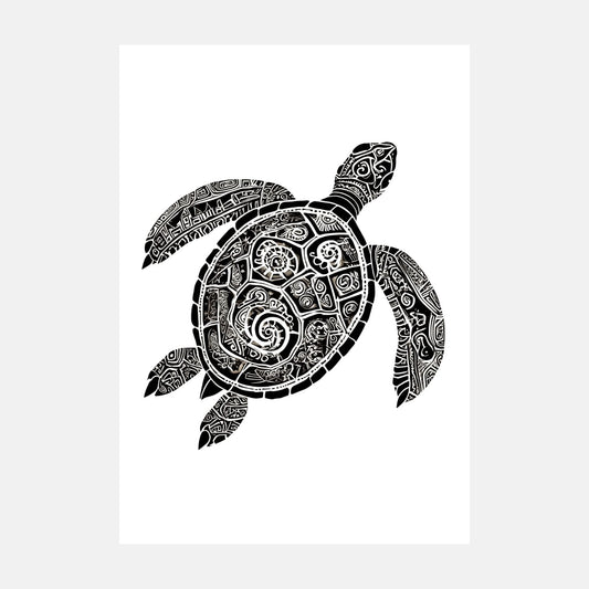 Tatouage maori tortue WAKA