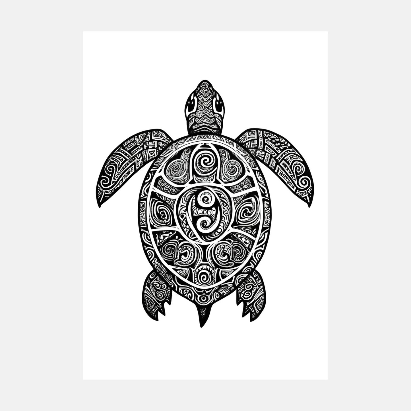 Tatouage tortue MAORIE