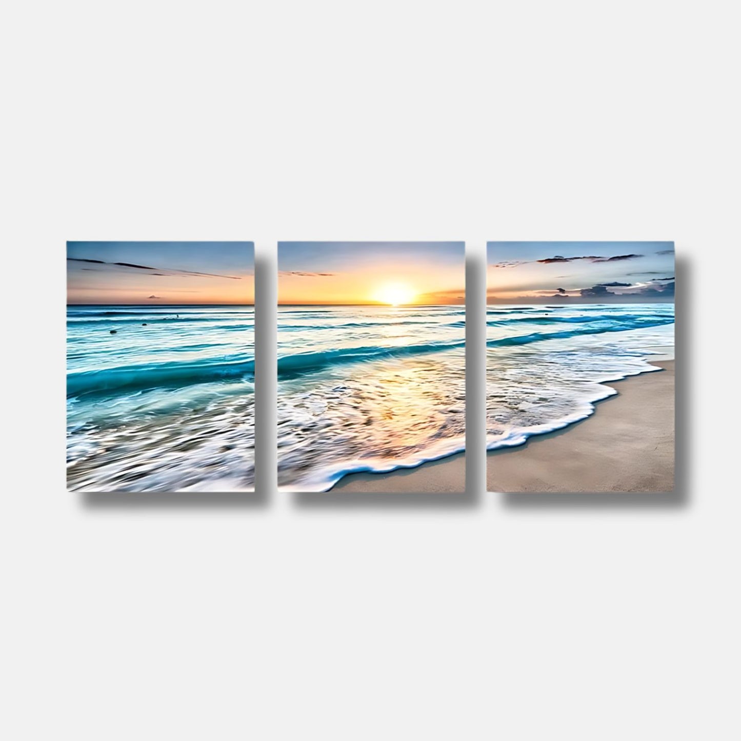 Tableau triptyque mer MÉDITERRANÉE