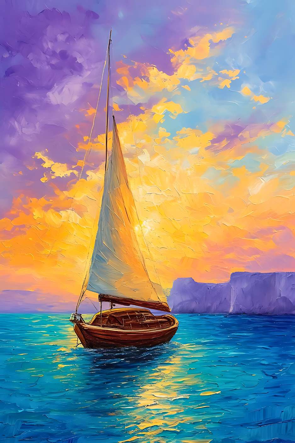 Brittany RIVAGE seaside painting