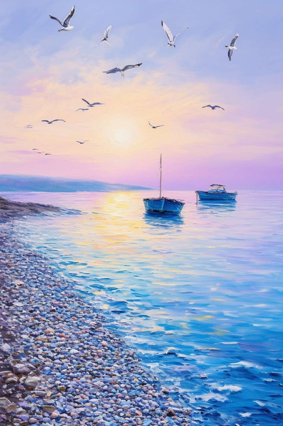 REFLECT seaside canvas