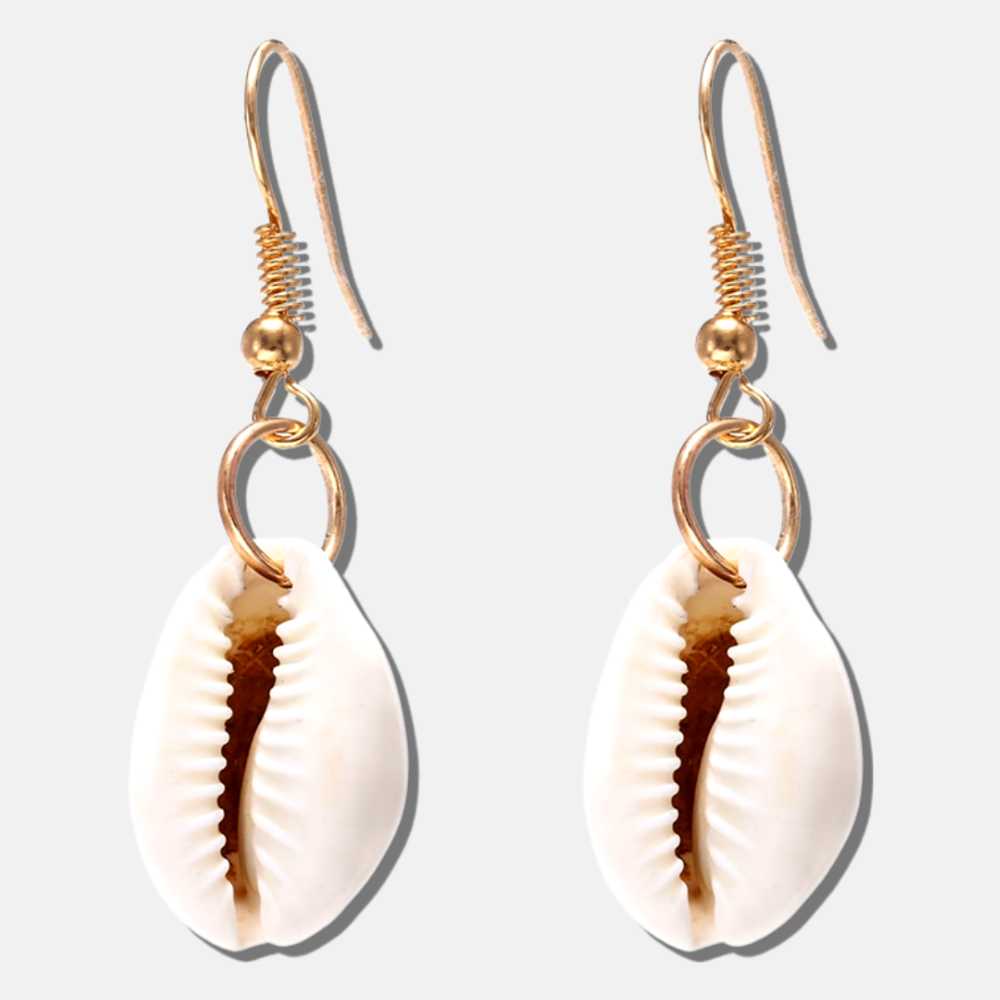Boucles d'oreilles coquillages dorées GULA - Mer Aux Trésors