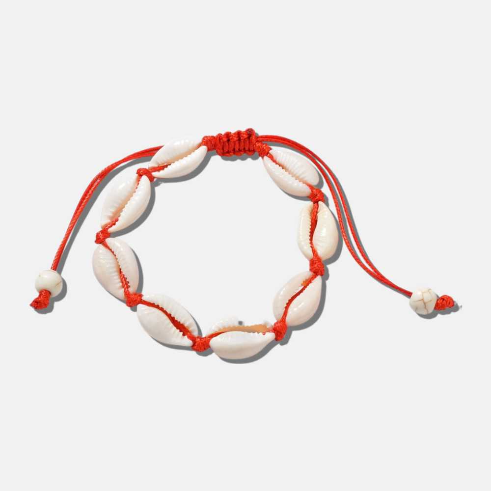 Bracelet de cheville rouge coquillage ʻULAʻULA - Mer Aux Trésors