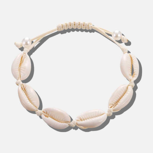 Bracelet de coquillages blancs - Mer Aux Trésors