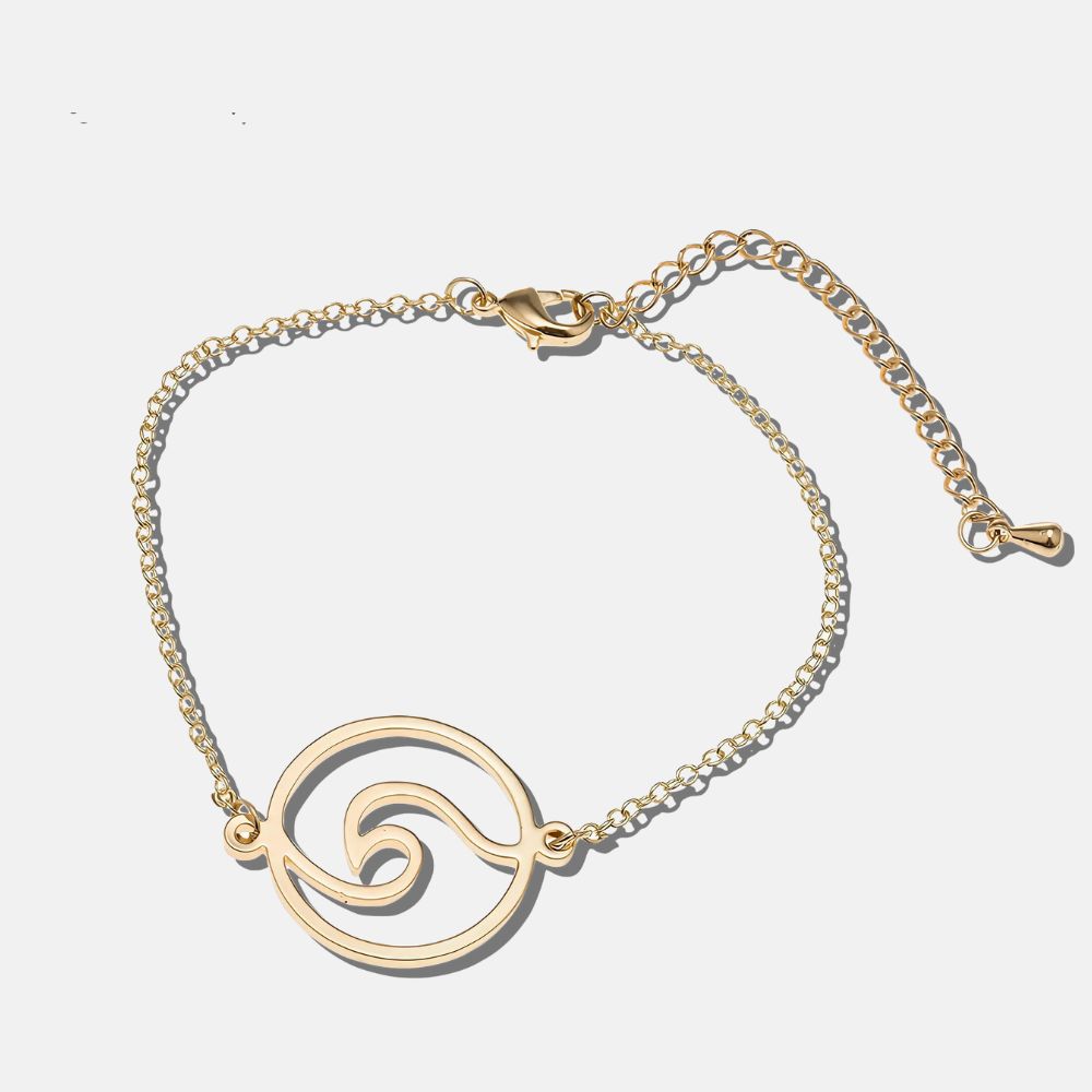 Bracelet la vague dorée agitée NALU - Mer Aux Trésors
