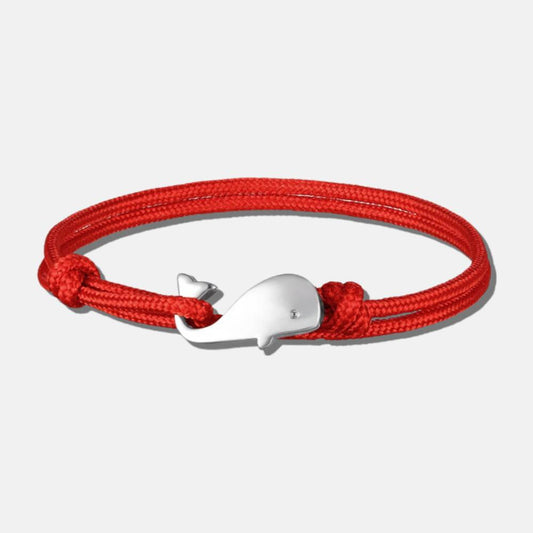 Bracelet rouge la petite baleine ULAULA - Mer Aux Trésors