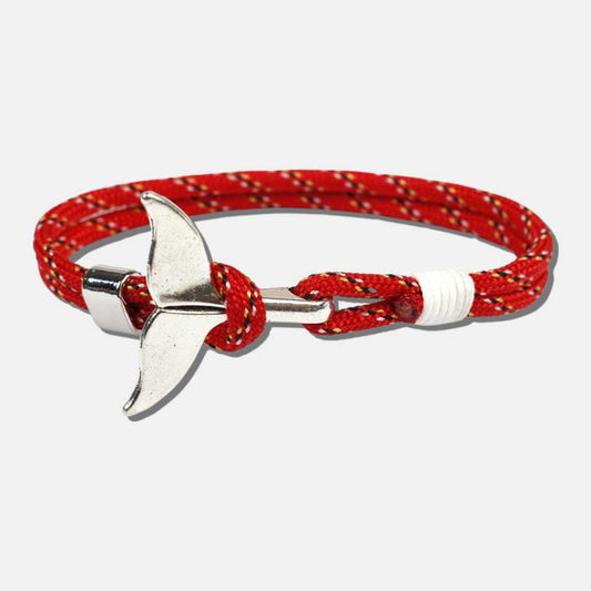 Bracelet rouge queue de baleine HOLIKA - Mer Aux Trésors
