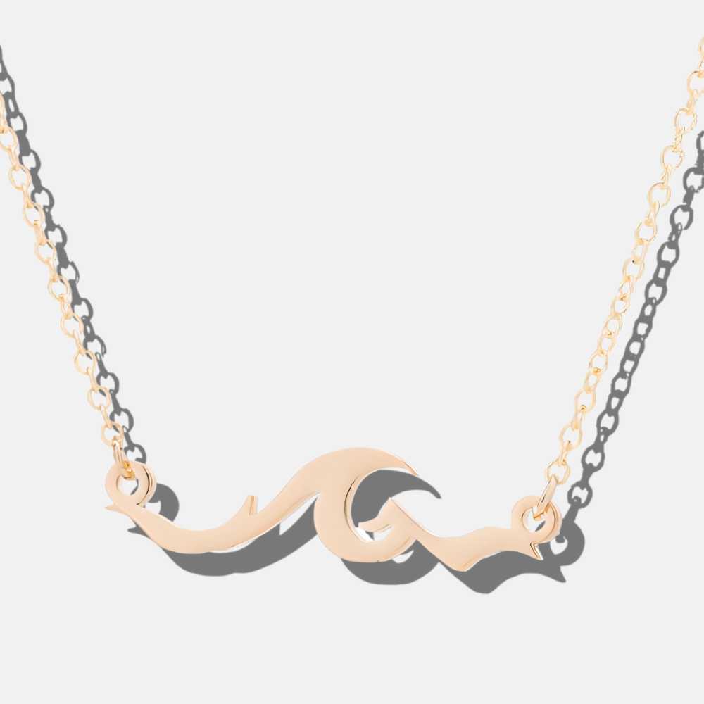 Collier doré vague agitée - Mer Aux Trésors