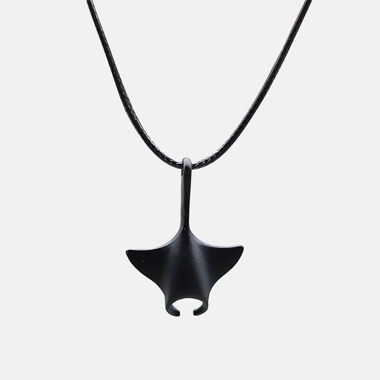 Collier raie manta noir - Mer Aux Trésors