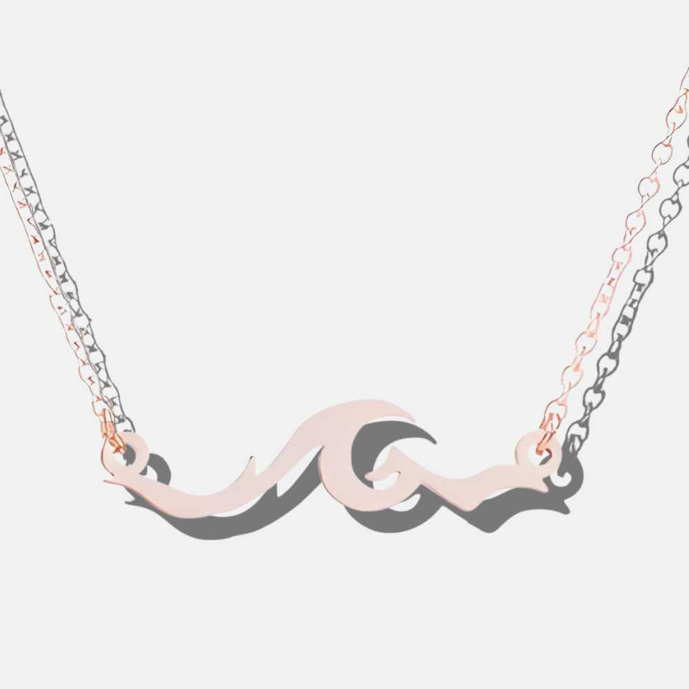 Collier rose gold vague agitée - Mer Aux Trésors