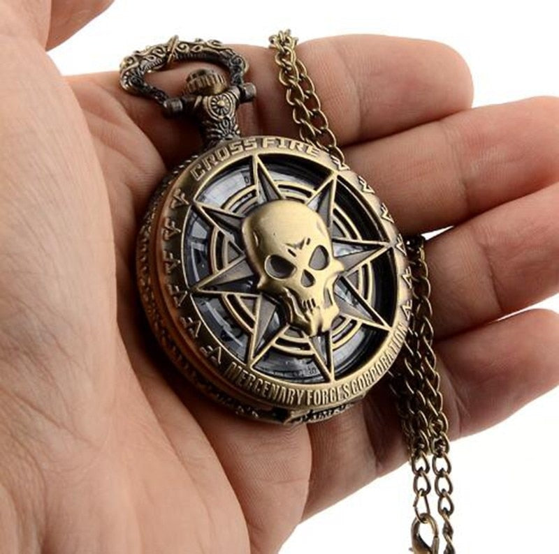 Montre pirate des caraïbes bonze antique - Mer Aux Trésors