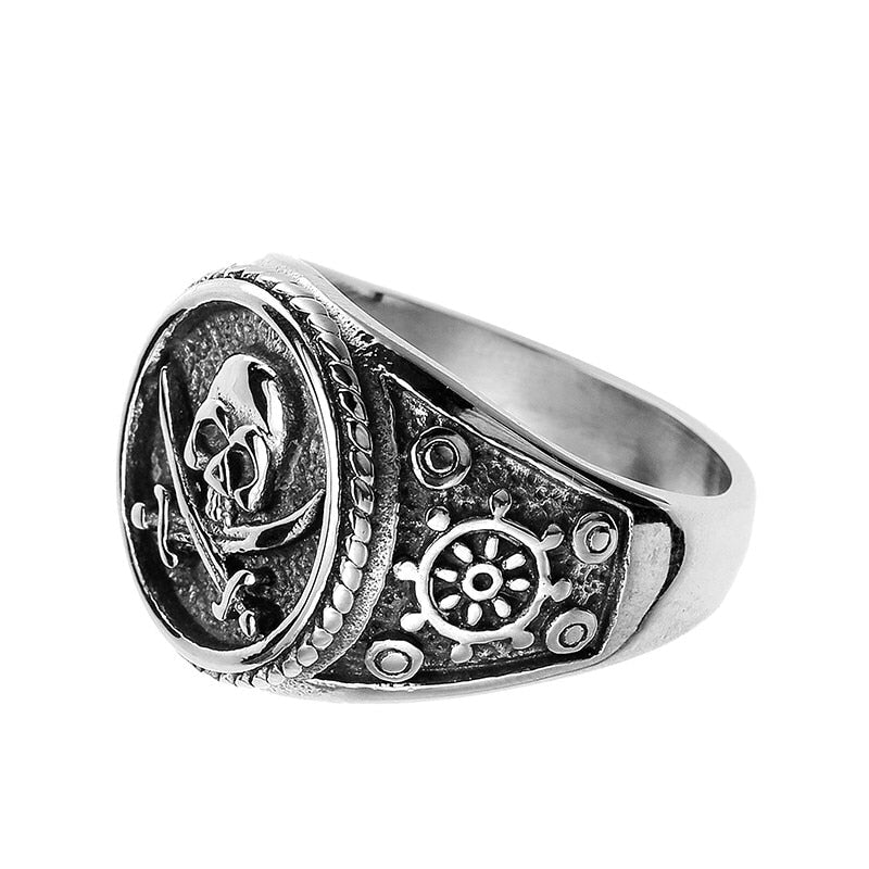 Bague pirate tête de mort - Mer Aux Trésors