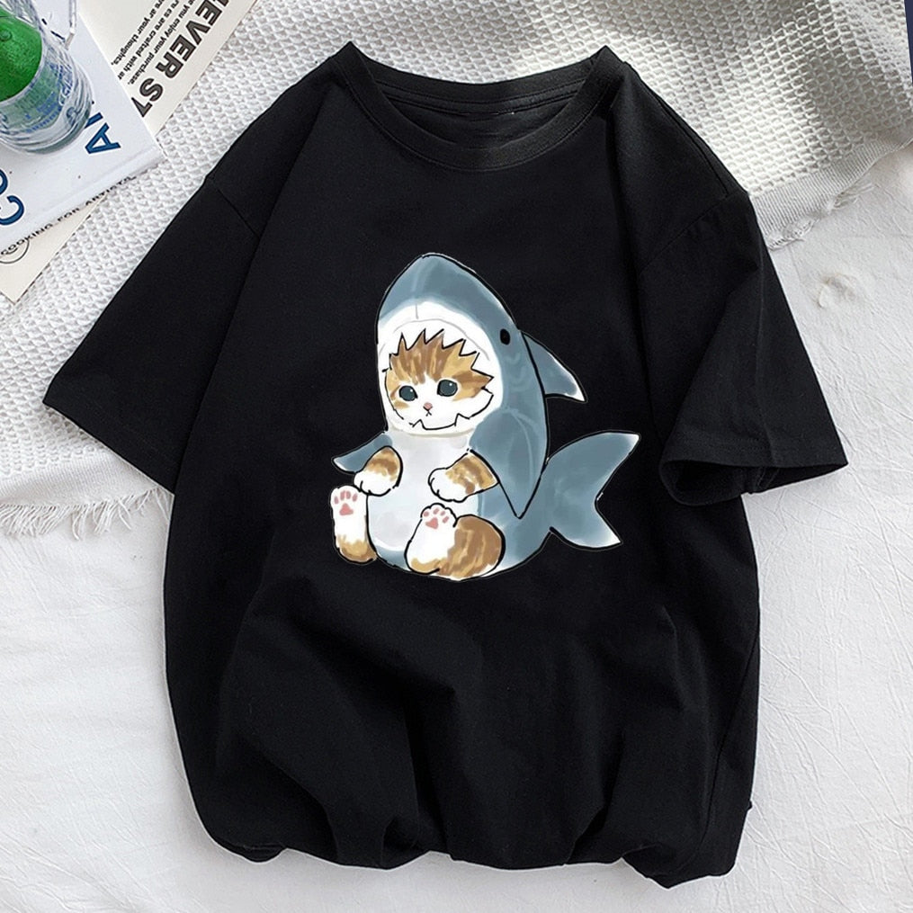 T-shirt le petit chat requin - Mer Aux Trésors
