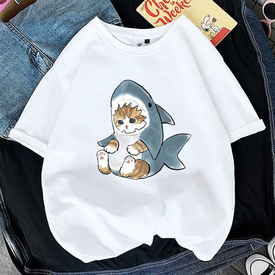 T-shirt le petit chat requin - Mer Aux Trésors