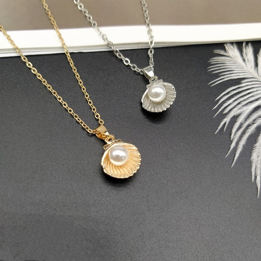 Collier perle coquillage - Mer Aux Trésors