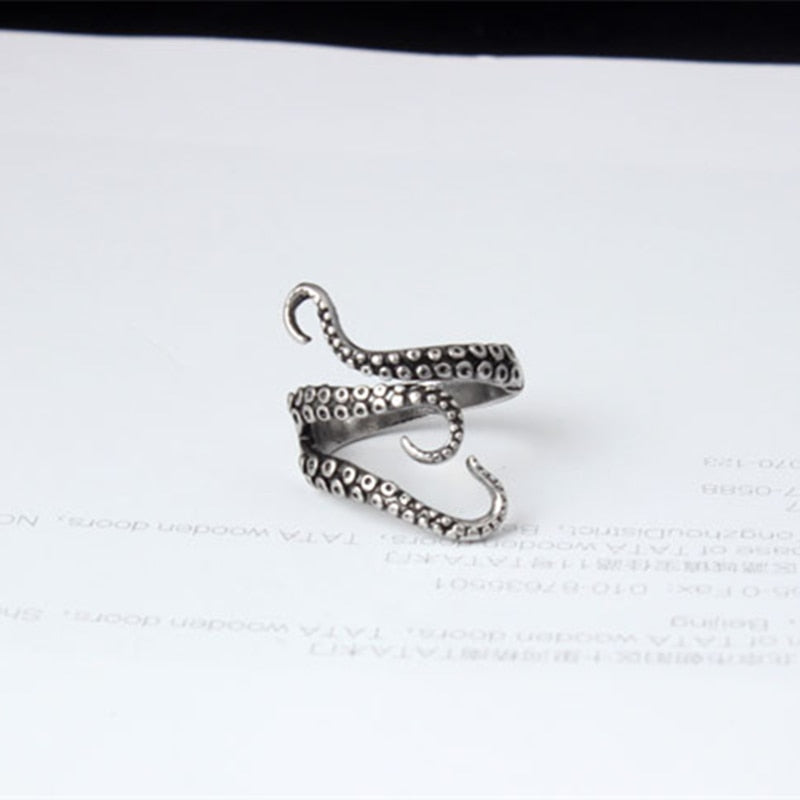 Bague tentacule de pieuvre UHA - Mer Aux Trésors