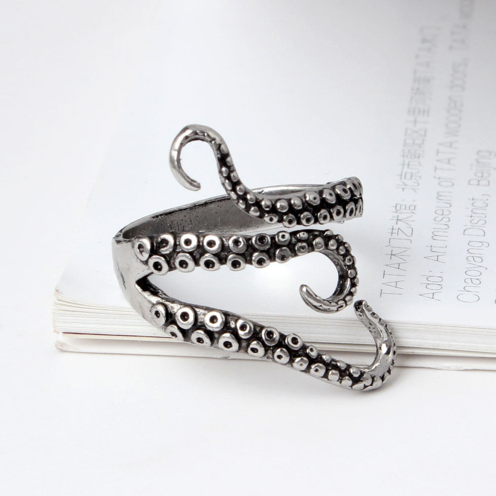Bague tentacule de pieuvre UHA - Mer Aux Trésors