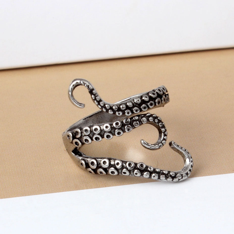 Bague tentacule de pieuvre UHA - Mer Aux Trésors