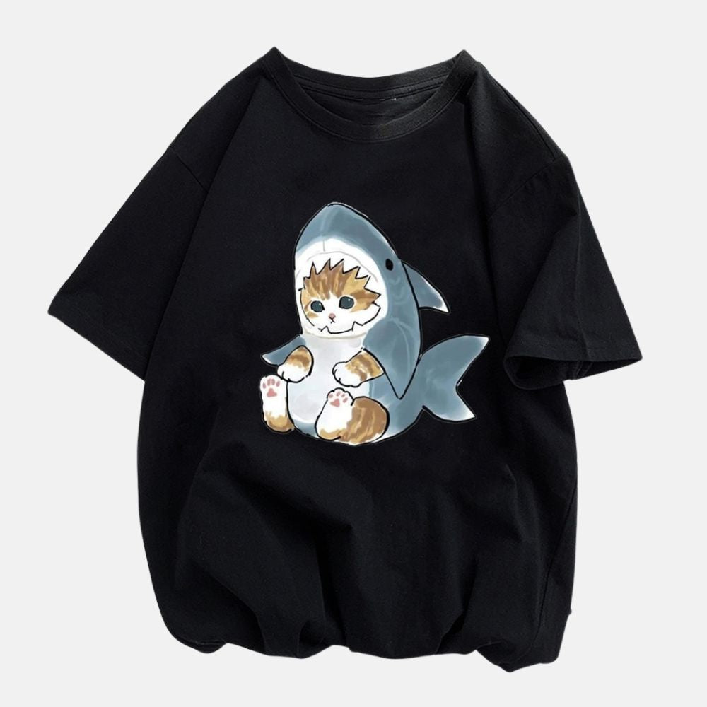 T-shirt le petit chat requin - Mer Aux Trésors