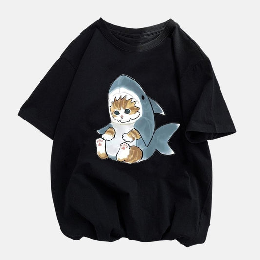 T-shirt le petit chat requin - Mer Aux Trésors