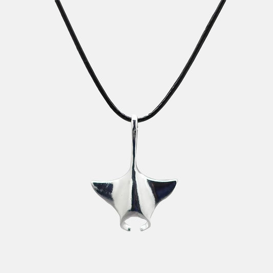 Pendentif raie manta argenté - Mer Aux Trésors