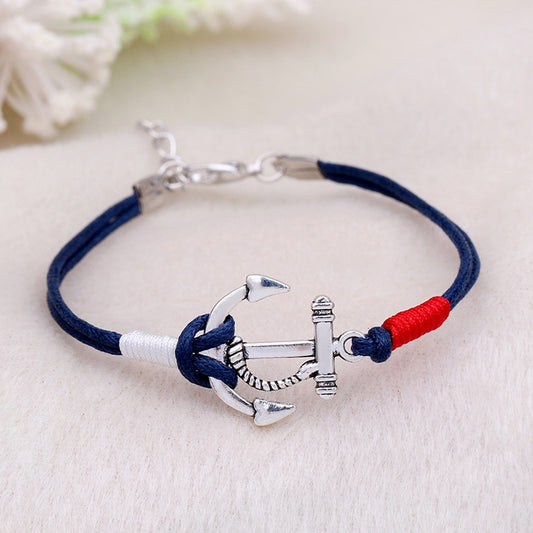 Bracelet avec ancre marin - Mer Aux Trésors