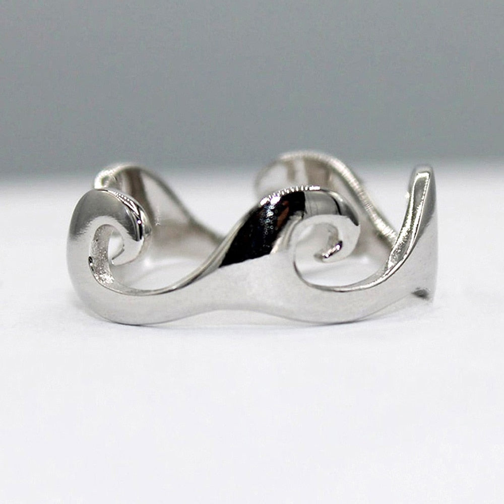Bague les petites vagues argentées KALA - Mer Aux Trésors
