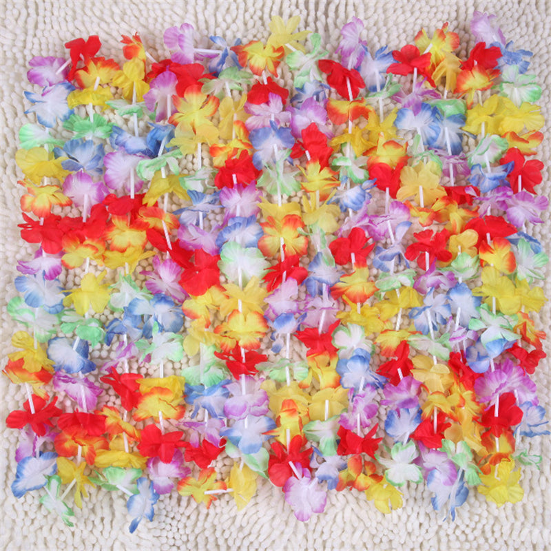 Collier de fleurs hawaïen (x100) - Mer Aux Trésors