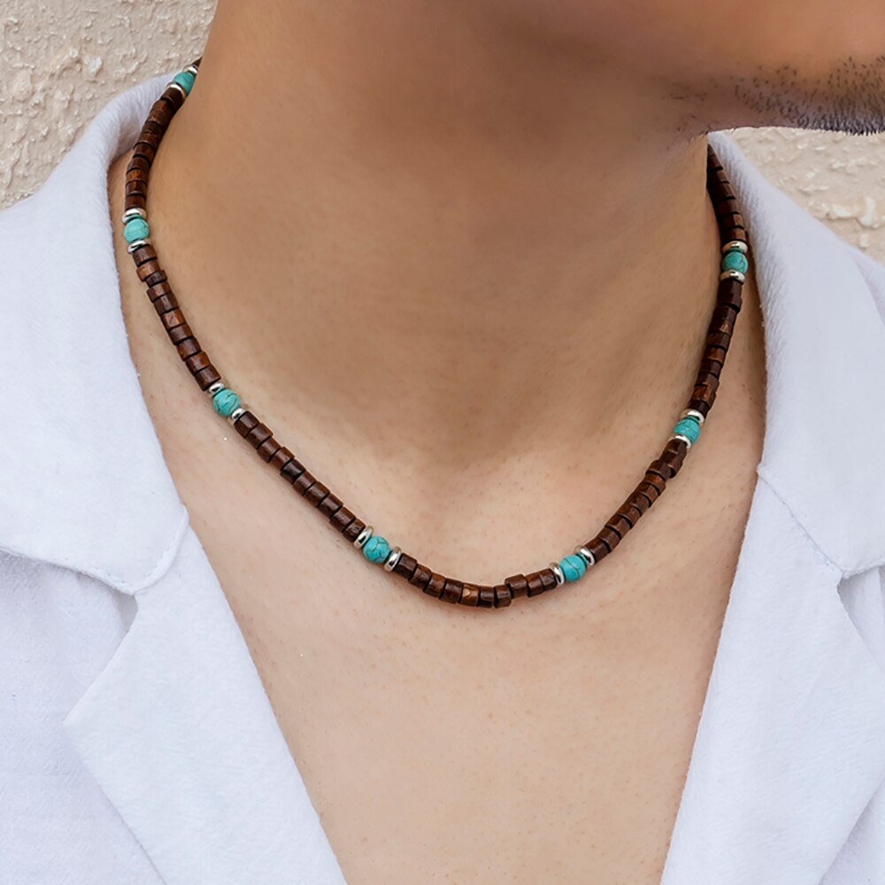 Collier surfeur heishi INU - Mer Aux Trésors