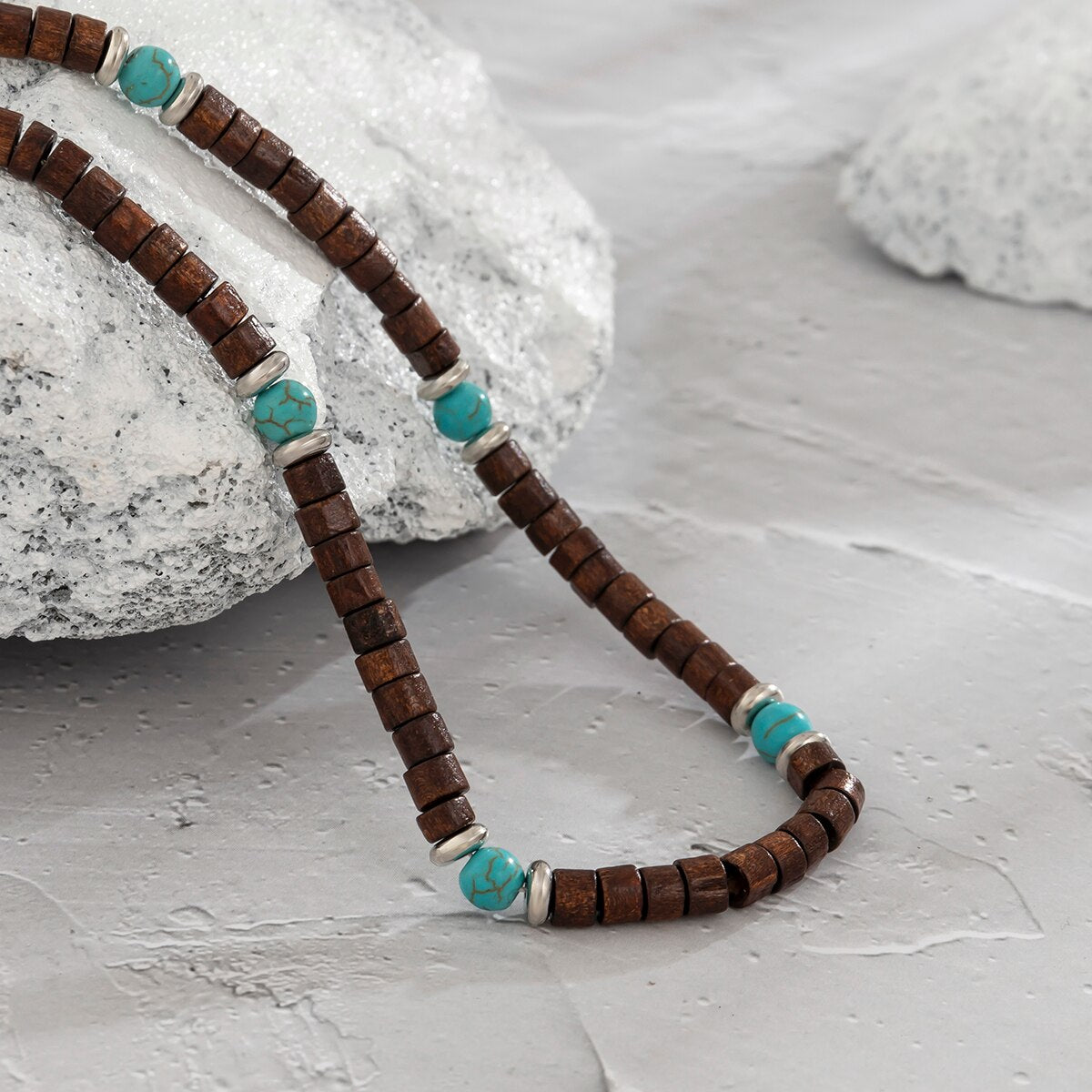 Collier surfeur heishi INU - Mer Aux Trésors