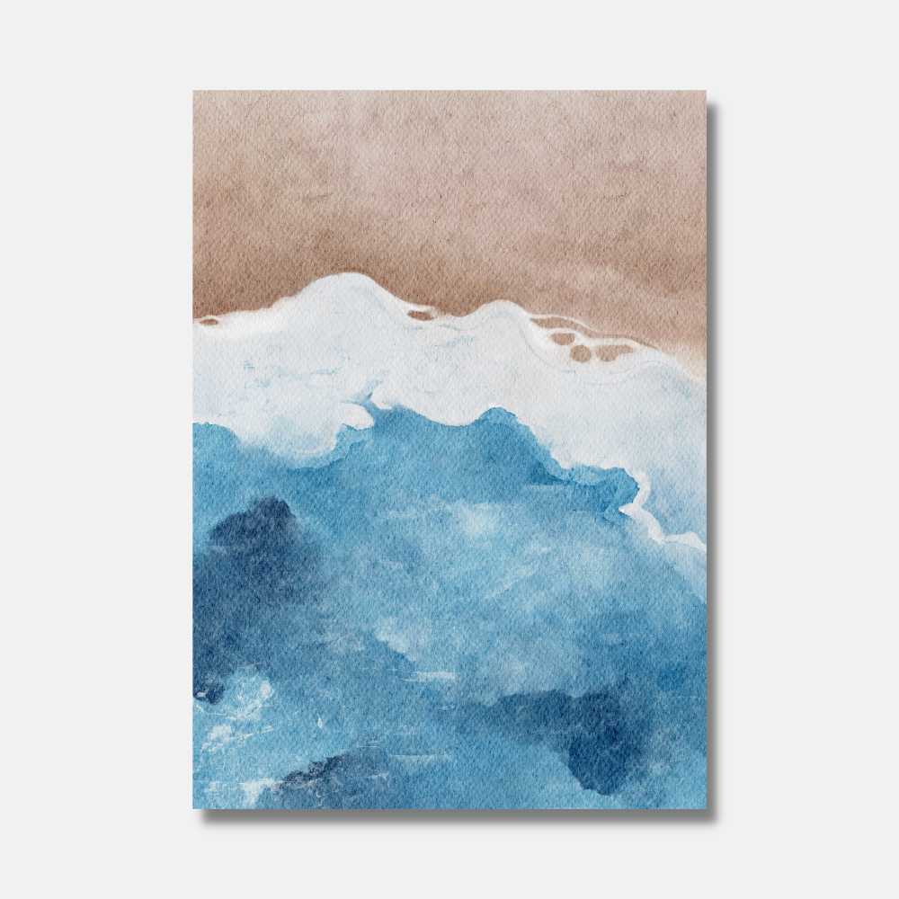 Tableau style aquarelle de la mer - Mer Aux Trésors