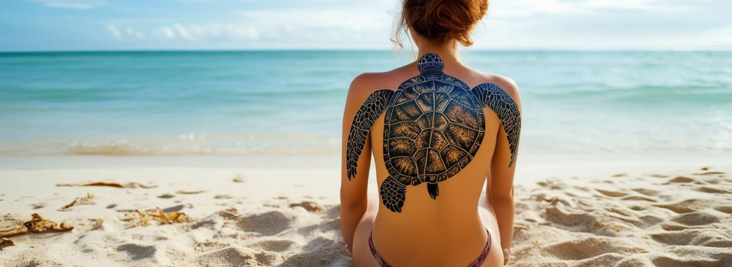 Tatouage tortue - Mer Aux Trésors
