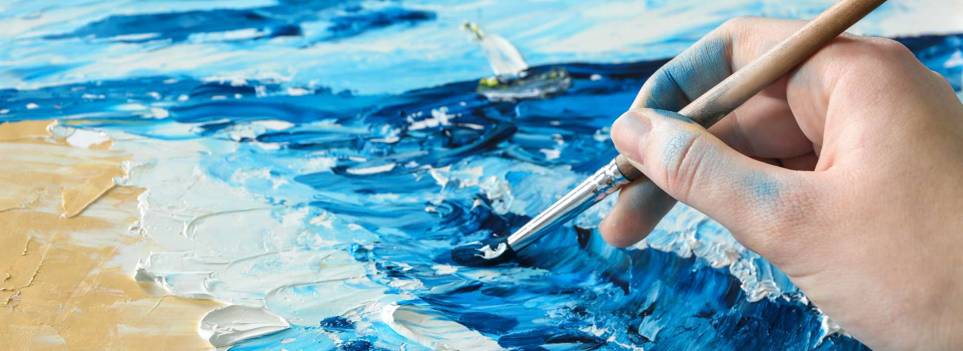 Partap Mer Faire une peinture de la mer facilement débutant – Mer Aux Trésors