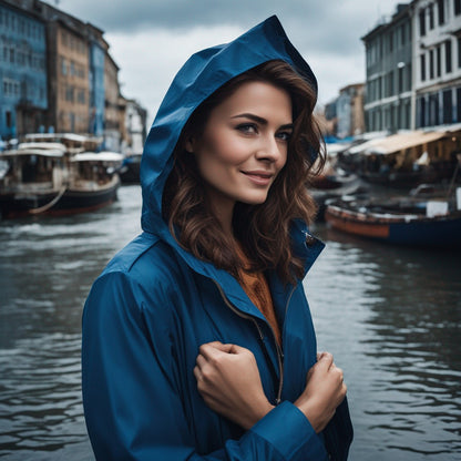 KAIULI blue raincoat