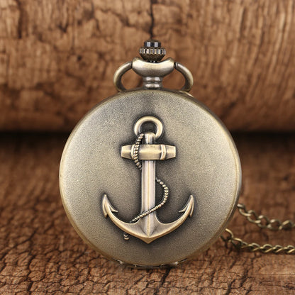 TIDE GRAPHER anchor pocket watch