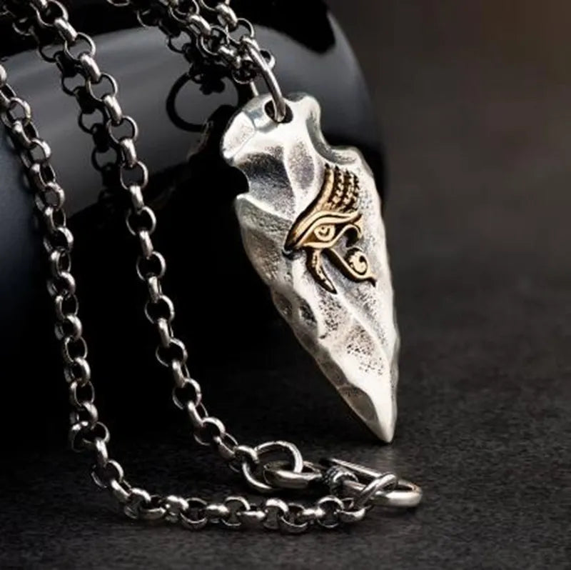 Stone shark tooth necklace