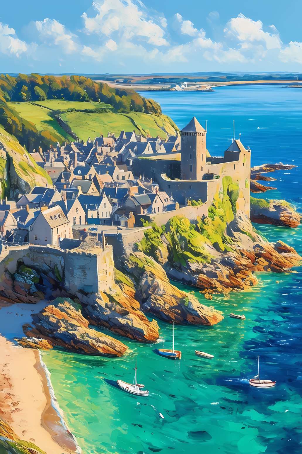 Paysage Bretagne peinture ÉVASION BRETONNE