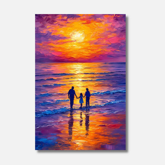 Peinture coucher de soleil SYMPHONIE SOLAIRE