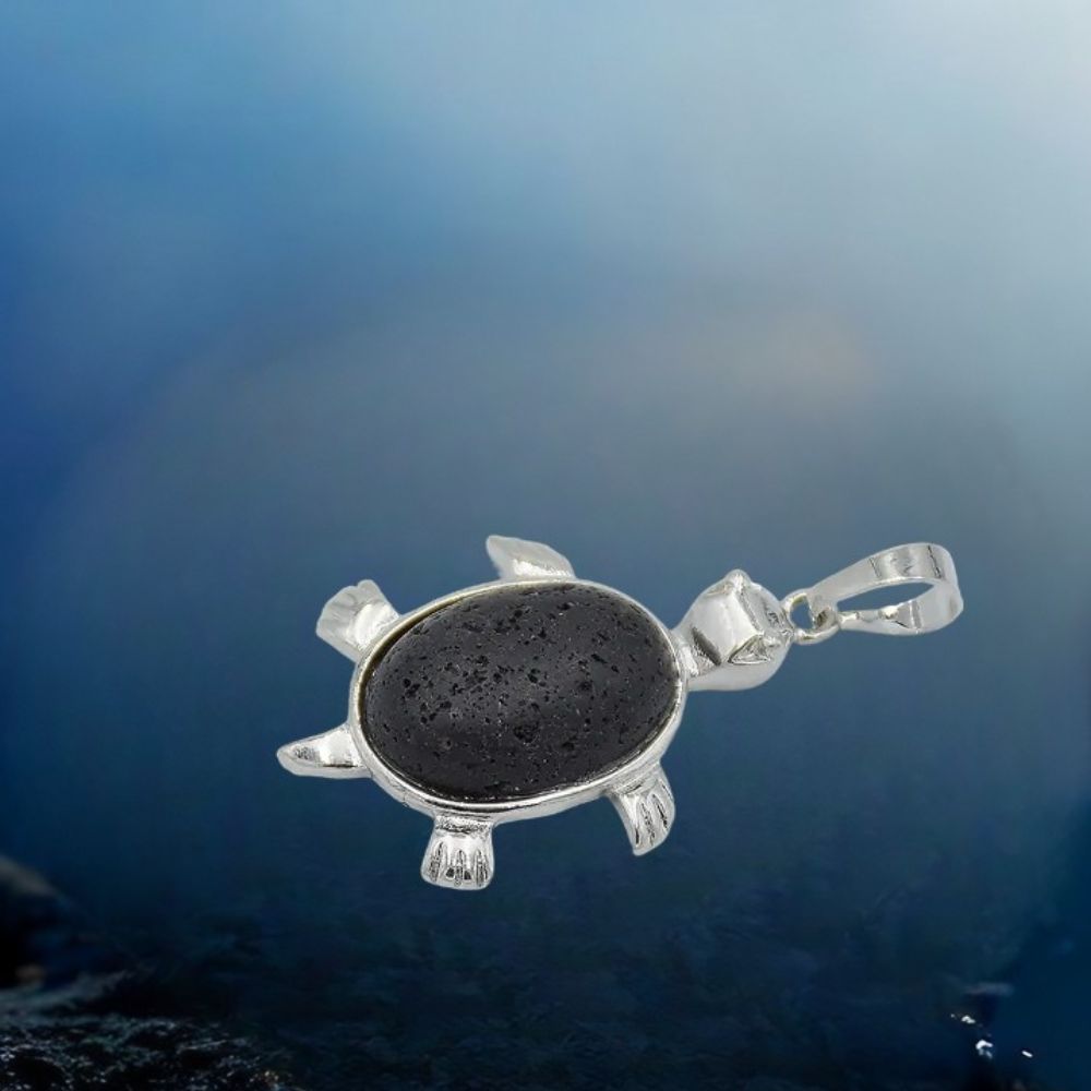 Pendentif tortue pierre - Mer Aux Trésors