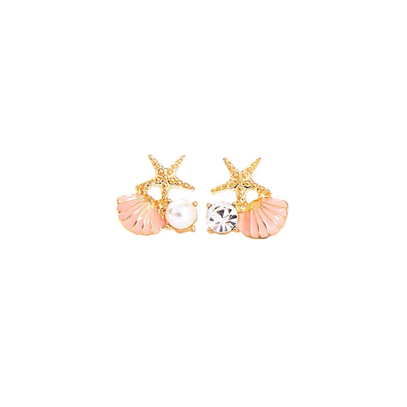 MARINELLA star and shell earrings