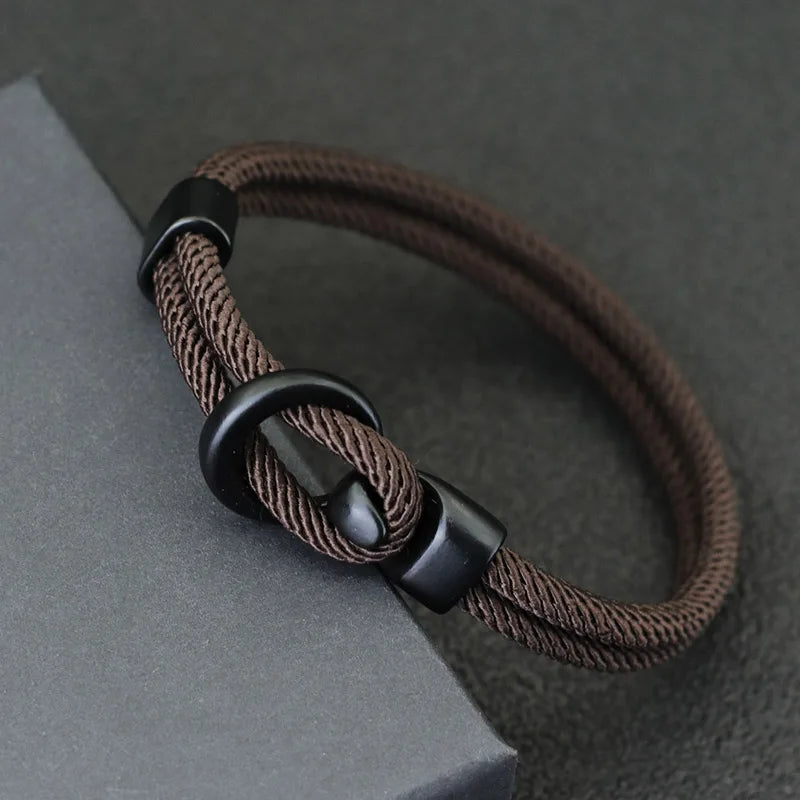 Sailor men's bracelet with RIGGER shackle