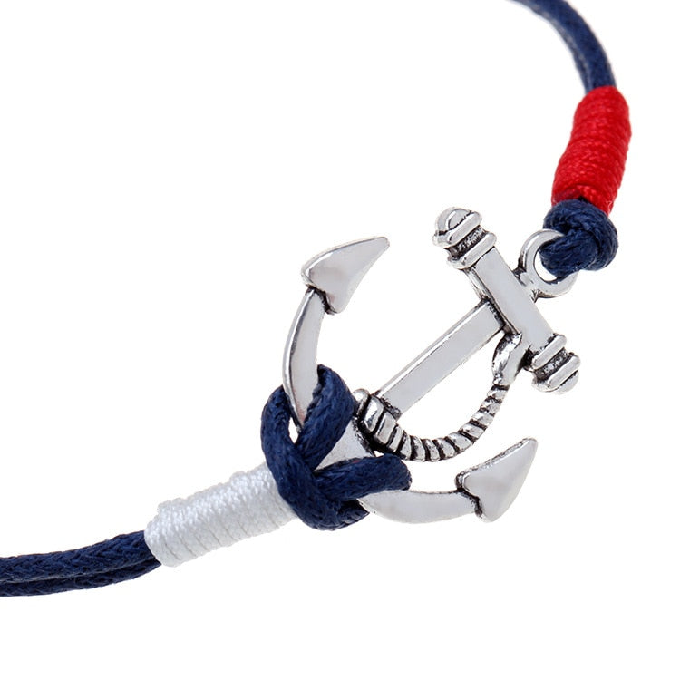 Bracelet avec ancre marin - Mer Aux Trésors