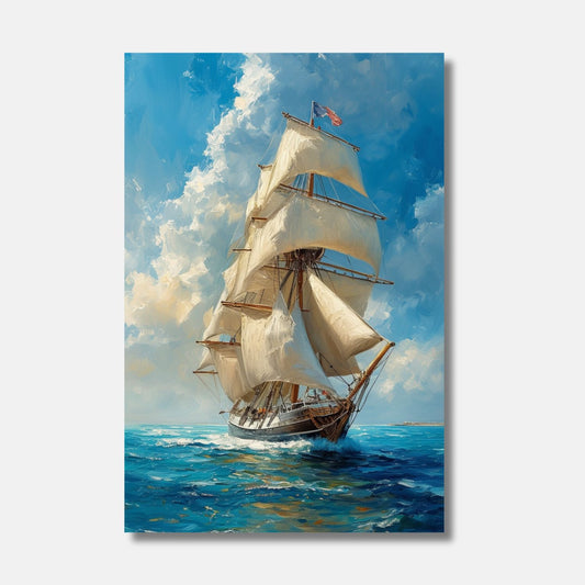 MARITIME sea boat painting