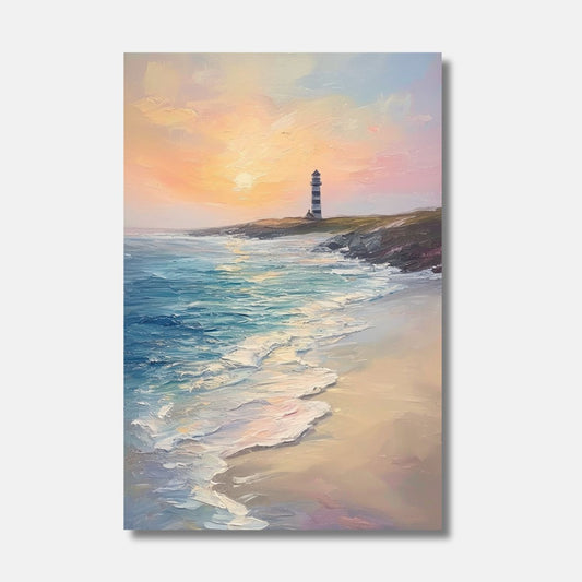 SUNSET seaside style painting