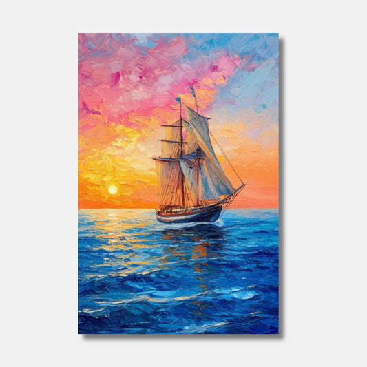 CLIPPER boat sea painting