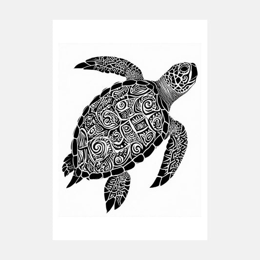 TRIBALOON tribal turtle tattoo