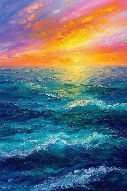 Painting on the theme of the sea SUNTIDE