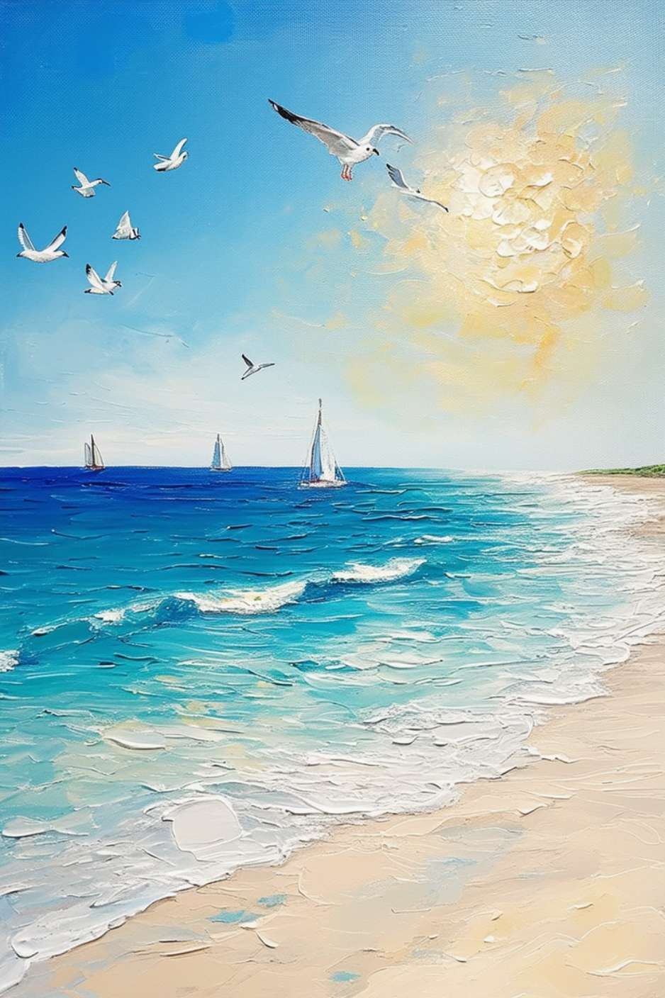 SEABREEZE sea beach painting