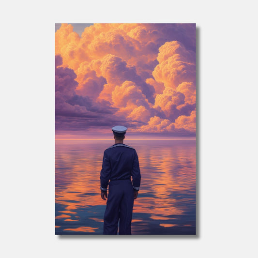 Traveler in front of the sea of ​​​​clouds CIELLO
